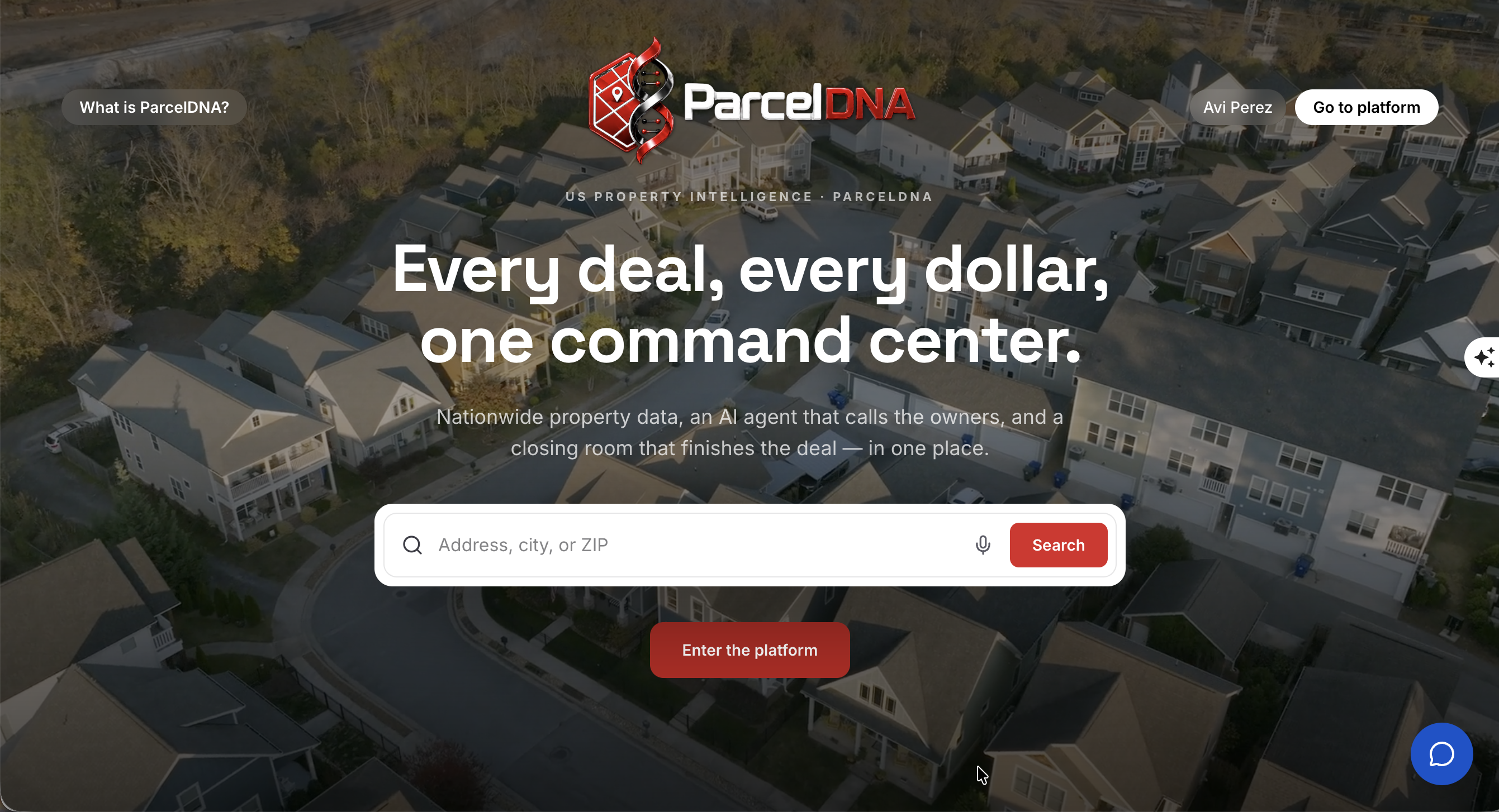 ParcelDNA property intelligence platform